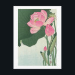 Carte Postale 蓮 の 花, 小 原 邨 fleur de Lotus, Ohara Koson, Ukiyo-e<br><div class="desc">"小 原 古 Ohara Koson (1877-1945) ce que Japanese painter and printmaker of the 19th and early 20th centuries, part of the shin-hanga (nouveau prince) movement. Hé, quoi de born Ohara Matao ; it is thought that he started training in painting and design at the Ishikawa Prefecture Technical School in...</div>
