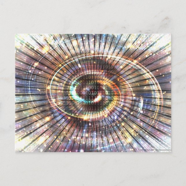 Carte Postale 0100101010001101 (partie 2) | Cyberespace binaire  (Devant)