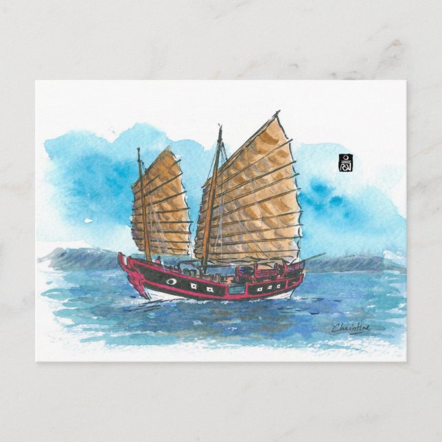 Carte Postale (033) Princesse Tai Ping Junk (Devant)