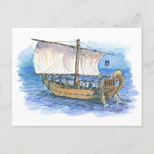 Carte Postale (035) Min of the Desert Sailboats