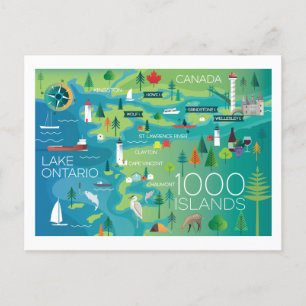 Carte postale 1000 Îles
