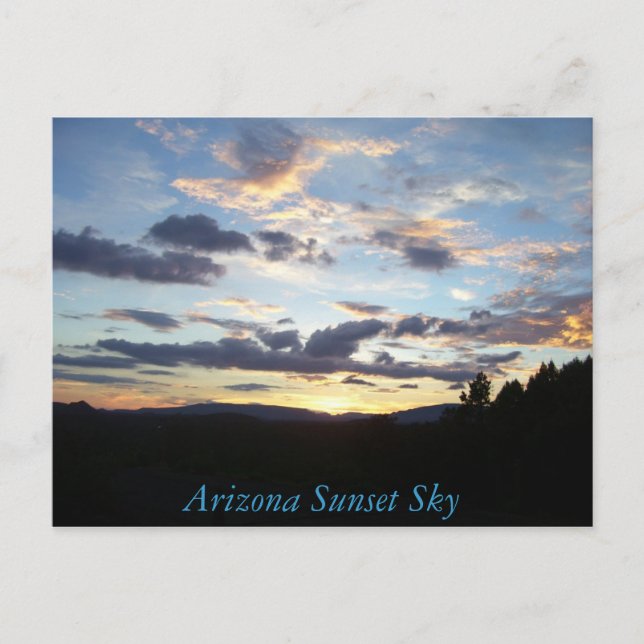 Carte Postale 100_5037, Arizona Sunset Sky (Devant)