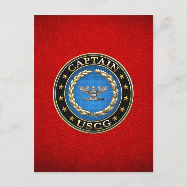 Carte Postale [100] Garde côtière : Capitaine (CAPT) (Devant)