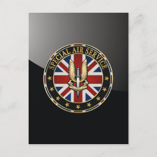 Carte Postale [100] Insigne du Special Air Service (SAS) [3D]