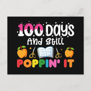 Carte Postale 100 Jours D'École Et Toujours De Le Frapper