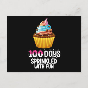 Carte Postale 100 Jours Saupoudrés D'Un Enseignant De L'École De