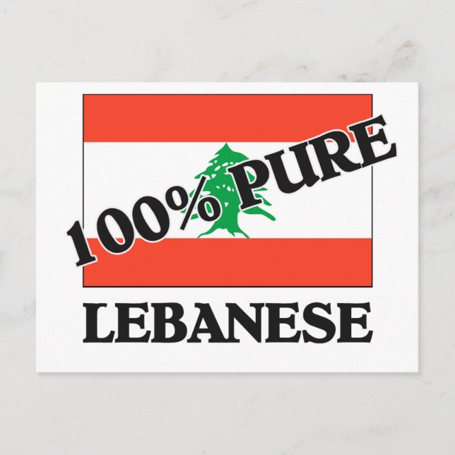 CARTE POSTALE 100 % LIBANAIS (Devant)