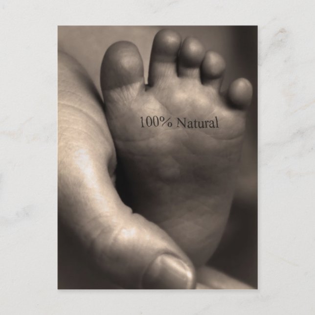 Carte Postale 100% naturel (Devant)