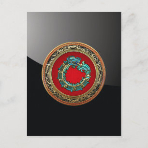 Carte Postale [100] Serpent Dieu Quetzalcoatl [Jade]