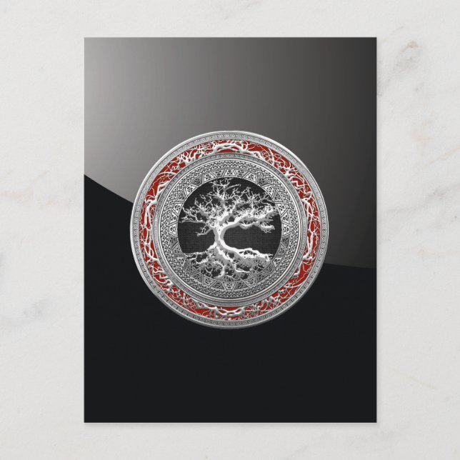 Carte Postale [100] Treasure Trove : Celtic Tree of Life [Argent (Devant)