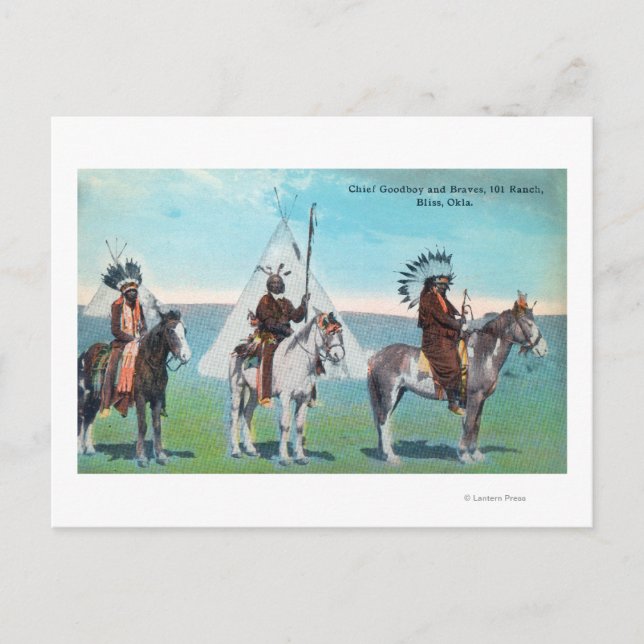 Carte Postale 101 Ranch View of Chief Goodboy and Braves (Devant)