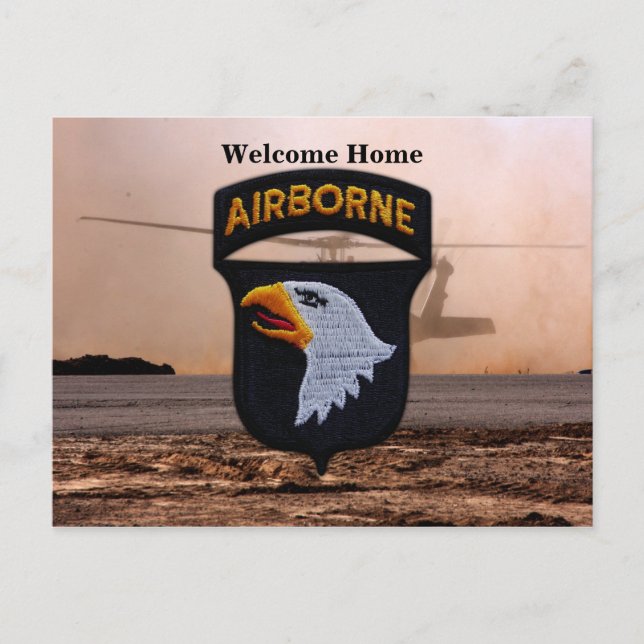 Carte Postale 101e division aéroportée ABN DIV (Devant)