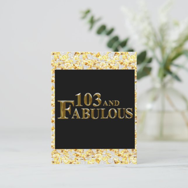 Carte Postale 103 Anniversaire  (Debout devant)