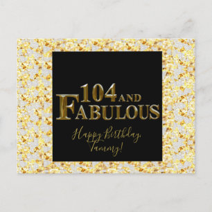 Carte Postale 104 Anniversaire