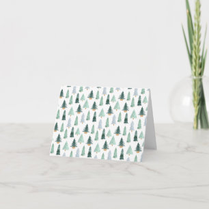 Carte postale (10,2 x 14,2) - Sapins de Noël