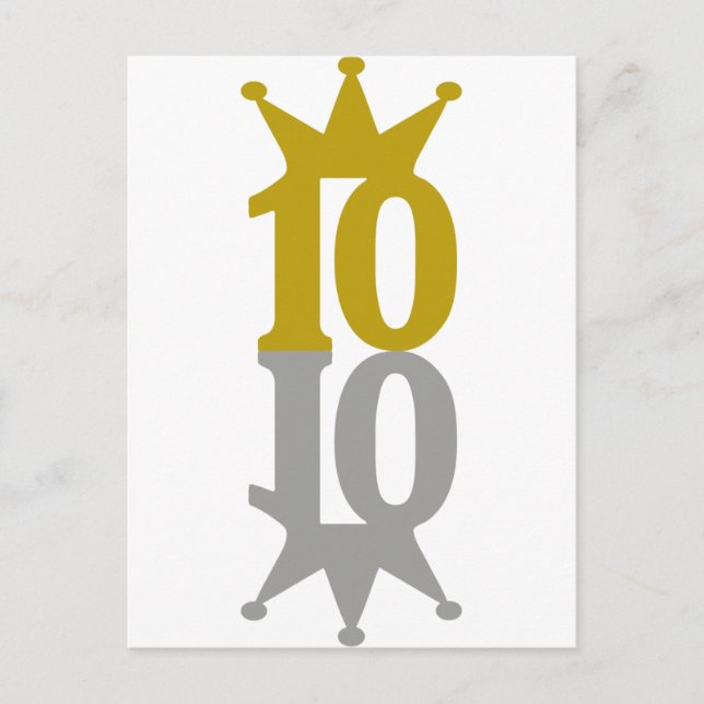 Carte Postale 10-Couronne-Réflexion (Devant)