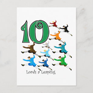 Carte Postale 10 seigneurs Leaping