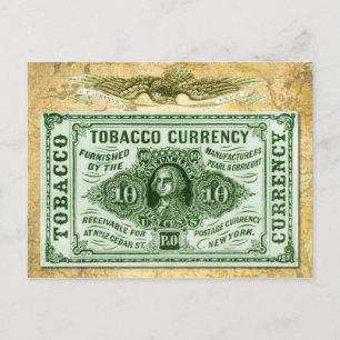 Carte Postale 10 ¢ Tabac Devise