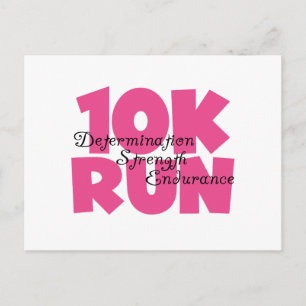 Carte Postale 10K Run Sport Rose