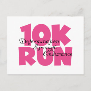 Carte Postale 10K Run Sport Rose