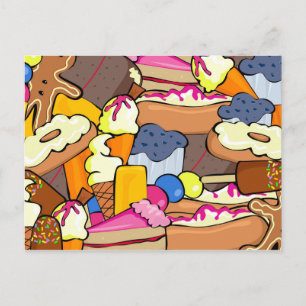 CARTE POSTALE 1104 TRAITÉS DE CUISINE SUGRIAIRE DESSERTS DOUGHNU