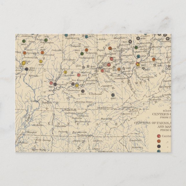 Carte Postale 126 Centres de population, fermes (Devant)