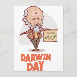 Carte Postale 12 février - Jour Darwin - Jour de l'appréciation