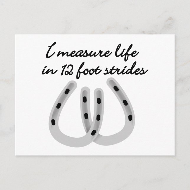 Carte Postale 12 Foot Strides (Devant)
