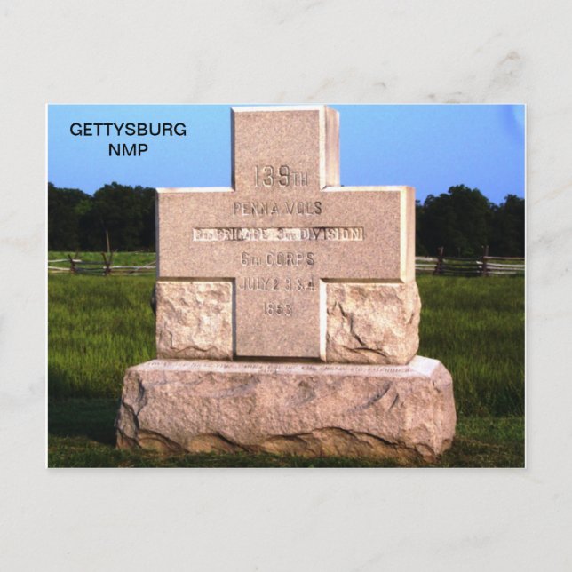 CARTE POSTALE 139E VOLONTAIRES PENNSYLVANIENS (Devant)