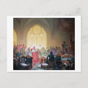 Carte Postale #13 Le roi Hussite Jiri de Podebrady, Mucha