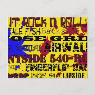 Carte Postale 13.Noms populaires des pistes de skateboard