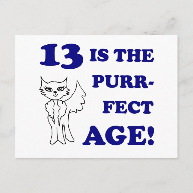 Carte Postale 13e anniversaire de naissance (Devant)