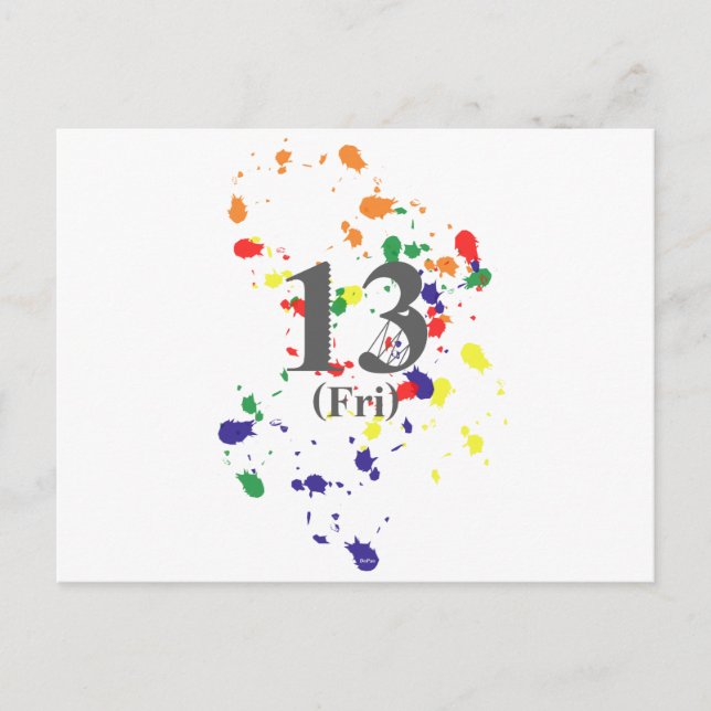 Carte Postale 13e vendredi (Devant)