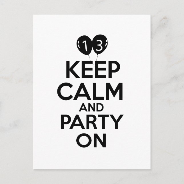 Carte Postale 13ème anniversaire de conception (Devant)