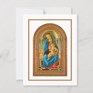 Carte Postale 1470 Botticelli Madonna et l'enfant incarné