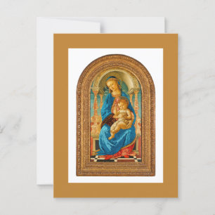 Carte Postale 1470 Botticelli Madonna et l'enfant incarné