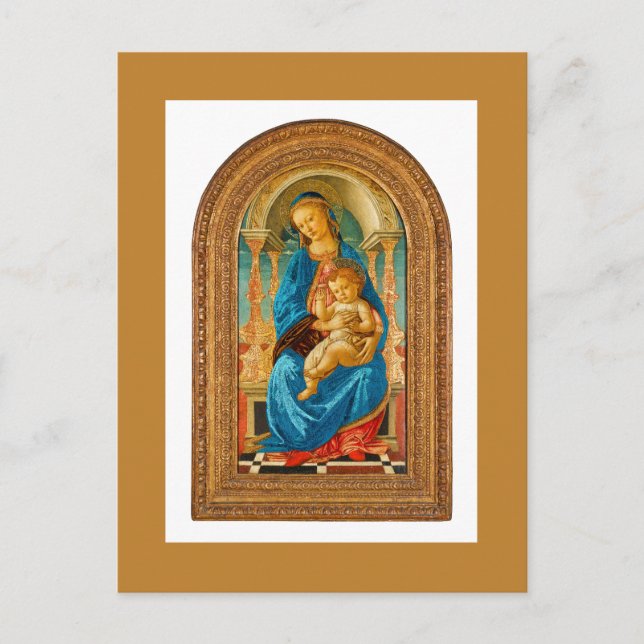 Carte Postale 1470 Botticelli Madonna et l'enfant incarné (Devant)