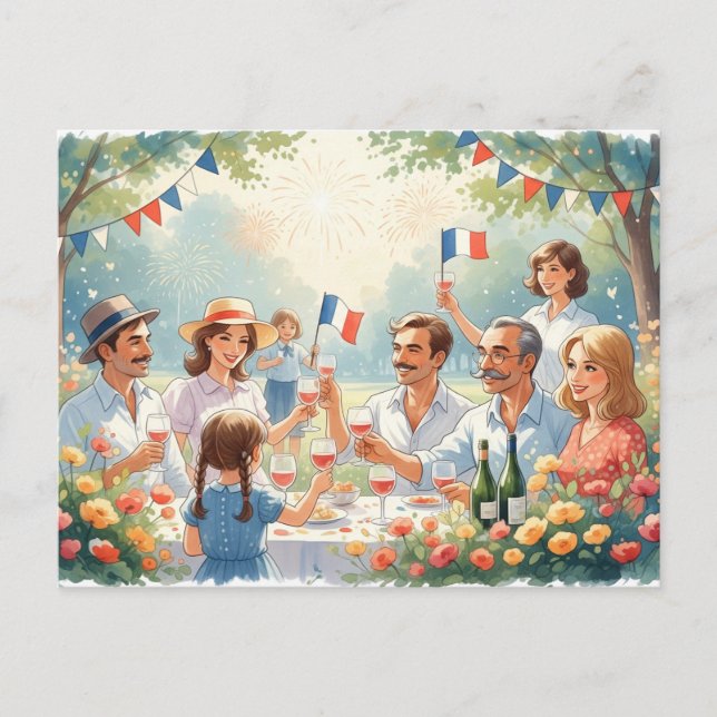 Carte Postale 14 juillet (Devant)