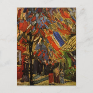 Carte Postale 14 juillet Fête à Paris par Vincent van Gogh