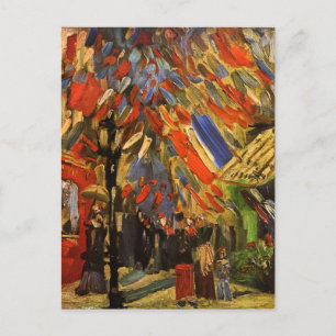 Carte Postale 14 juillet Fête à Paris Van Gogh Art