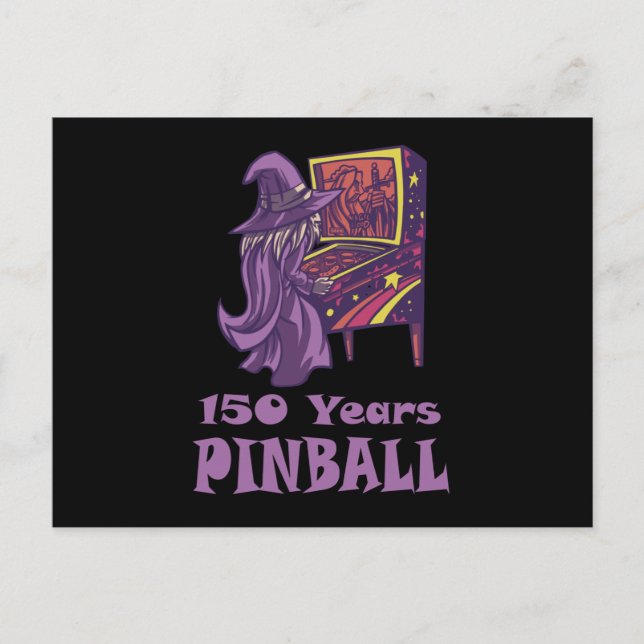Carte Postale 150 ans Pinball Wizard Anniversaire de la salle d' (Devant)