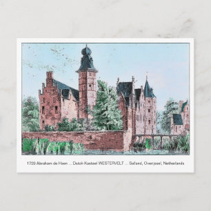 Carte Postale 1729 A. de Haen Néerlandais Kasteel WESTERVELT Car