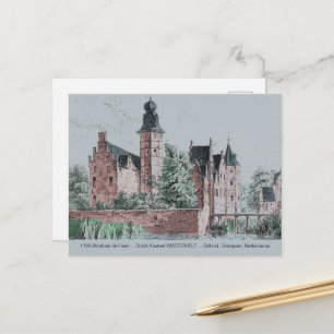 Carte Postale 1729 A. de Haen Néerlandais Kasteel WESTERVELT Car