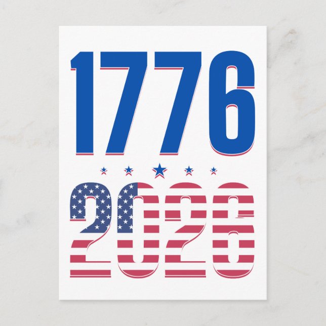 Carte Postale 1776 2026 250 ans de liberté  (Devant)