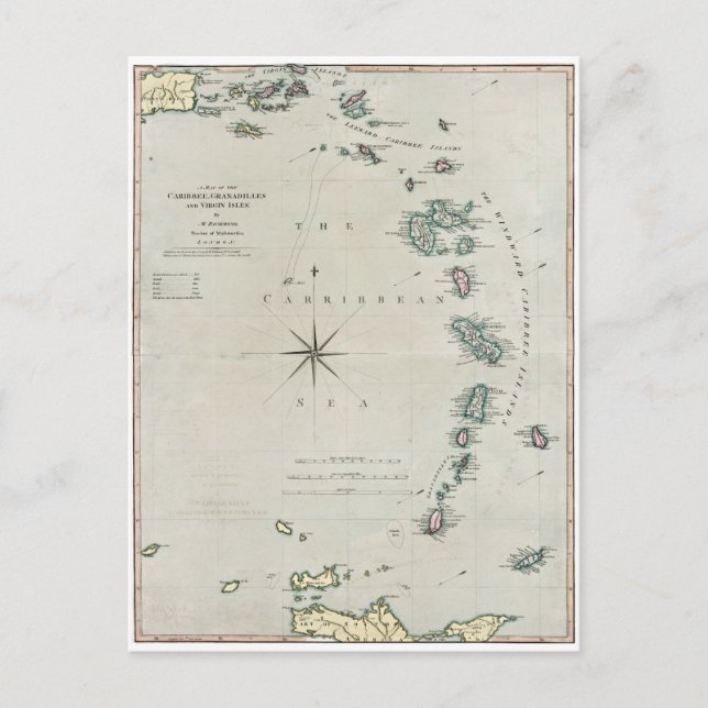 Carte Postale 1789 Îles des Caraïbes (Devant)