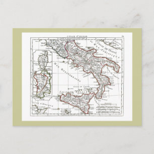 Carte Postale 1806 Map - L'Italie (Sud)