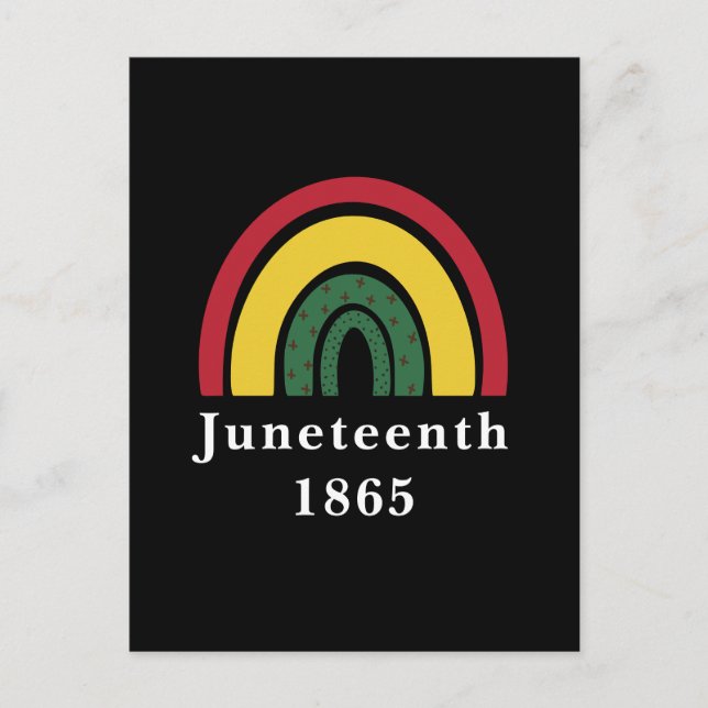 Carte Postale 1865 Histoire noire afro-américaine (Devant)