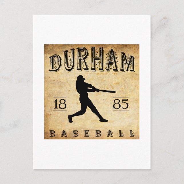 Carte Postale 1885 Durham North Carolina Baseball (Devant)