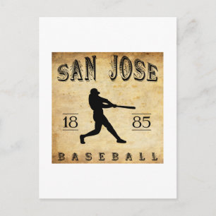 Carte Postale 1885 San Jose California Baseball
