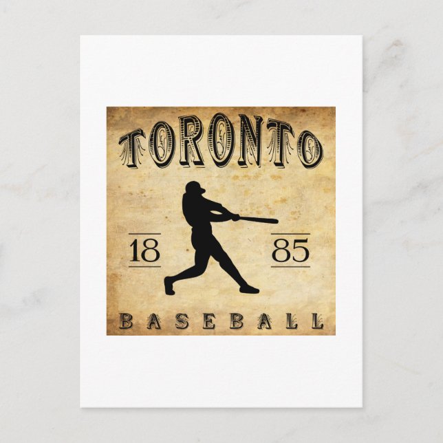 Carte Postale 1885 Toronto Ontario Canada Baseball (Devant)